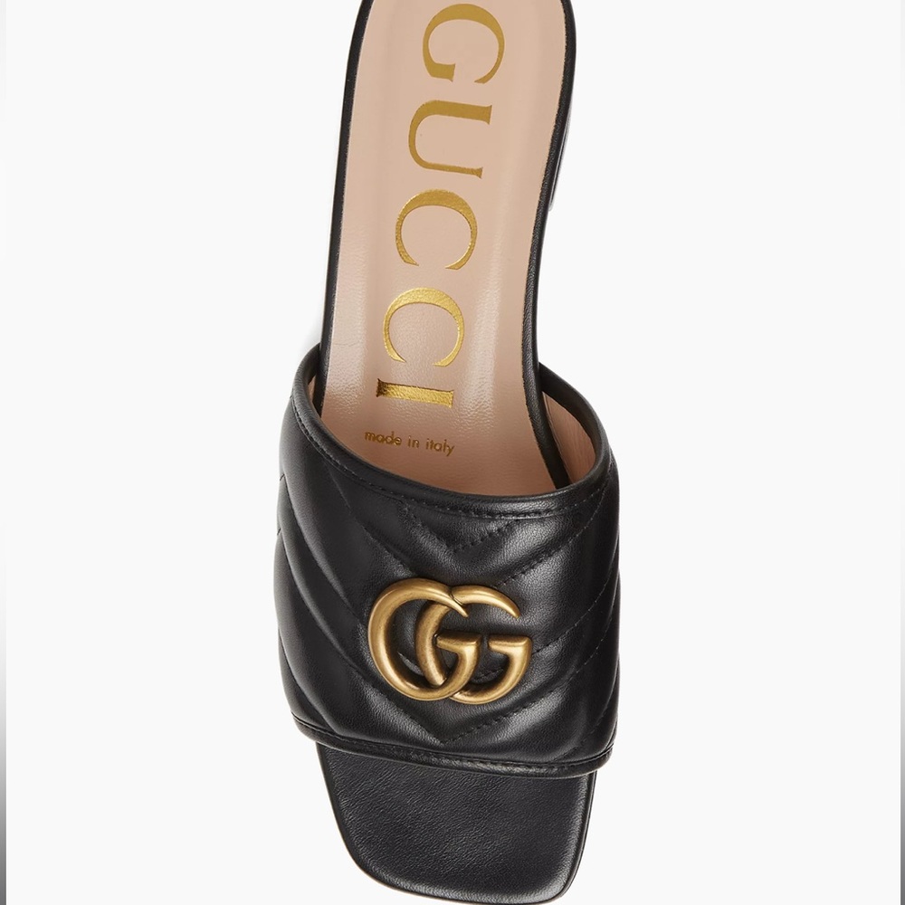 GUCCI - Jolie Quilted Sandals Calfskin